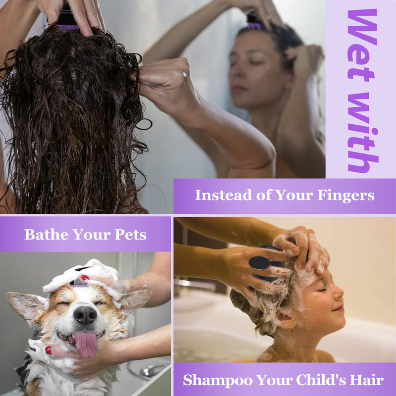 Scalp Massager Hair Shampoo Brush - Scalp Scrubber Exfoliator Cozycom Hair Scalp Massager Hair Scrubber Dandruff Brush Shower Hair Brush with Soft Long Silicone Bristles for All Hair Types - BeesActive Australia