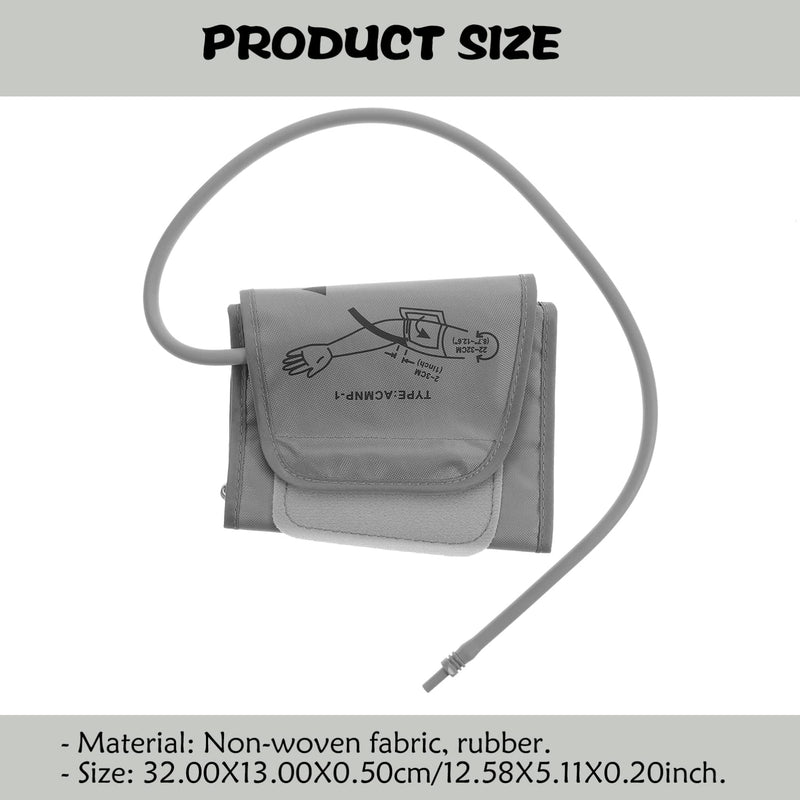 Healifty Blood Pressure Monitor Upper Arm Cuff Strap Blood Pressure Monitor Accessories 22-32cm of Arm Circumference Grey - BeesActive Australia