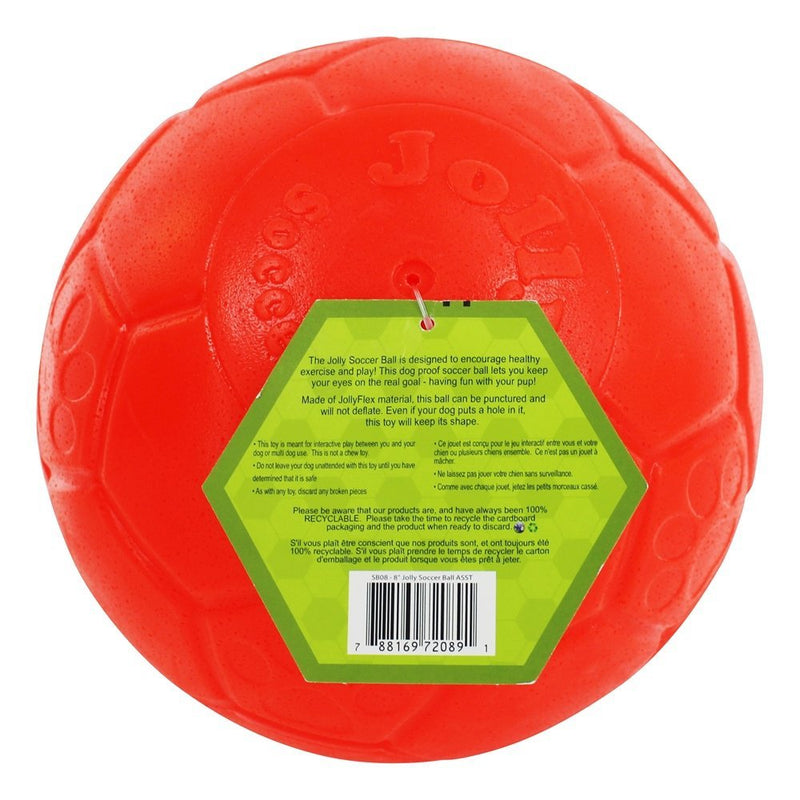 Jolly Pets Jolly Soccer Ball Dog Toy 8in 8 in 1 - BeesActive Australia