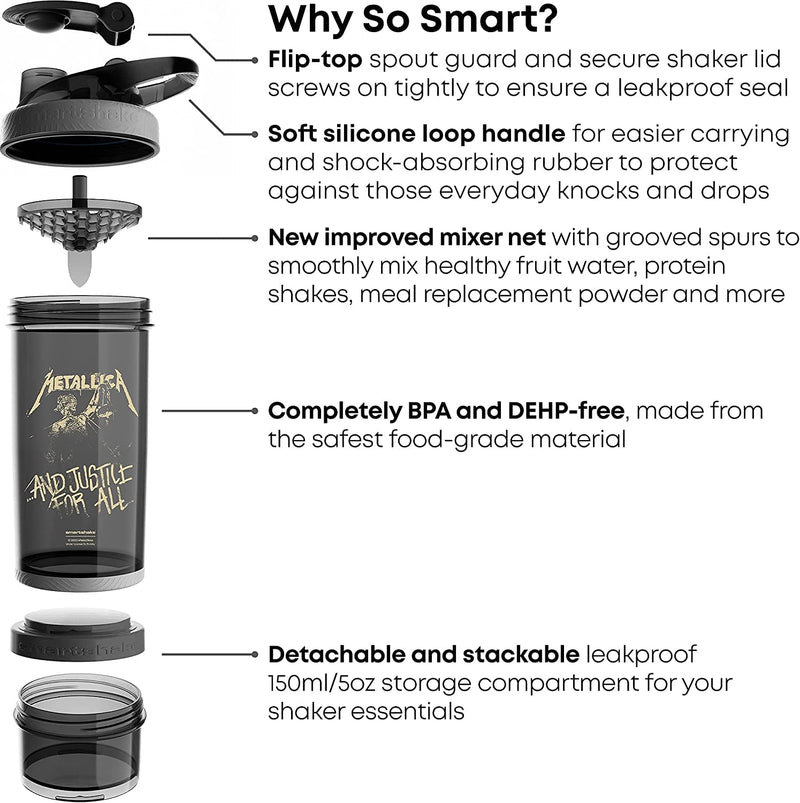 Smartshake Revive, 750 ml, Metallica, Shaker - BeesActive Australia