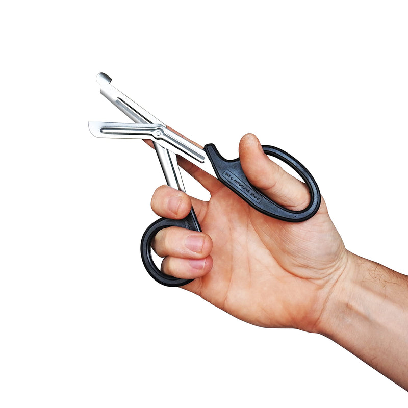 RE-GEN Tough Cut First Aid Paramedic EMT Emergency Trauma 18cm Bandage Fabric Cutting Scissors Shears Black - BeesActive Australia
