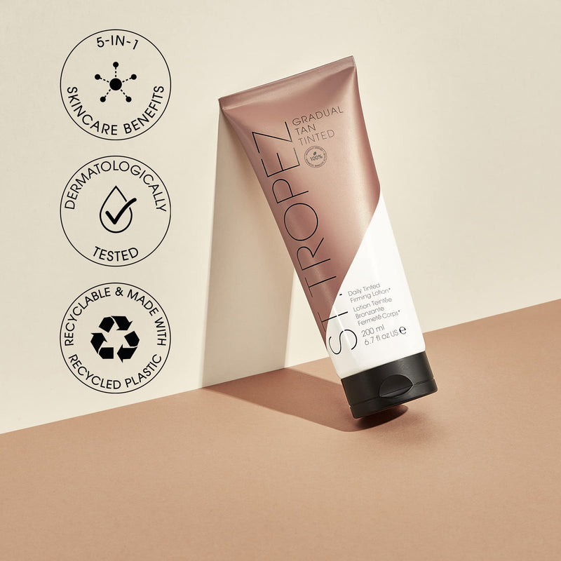 St.Tropez Gradual Tan Tinted Daily Firming Body Lotion 200ml | Tanning Moisturizer Lotion | Self Tanner - BeesActive Australia
