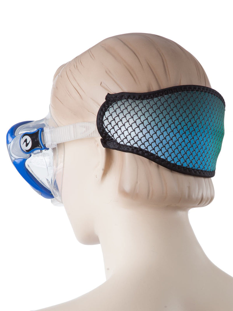 Innovative Strap Wrapper Neoprene Mask Strap Cover Blue Fish Scales - BeesActive Australia