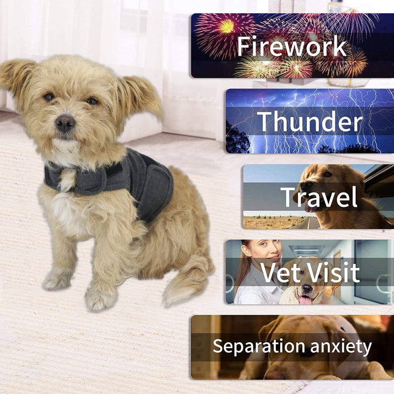 QIYADIN Dog Comfort Dog Anxiety Relief Coat, Breathable Shirts for Dogs, Dog Anxiety Vest Jacket Warp, Puppy Anxiety Calming Vest Wrap XL - BeesActive Australia