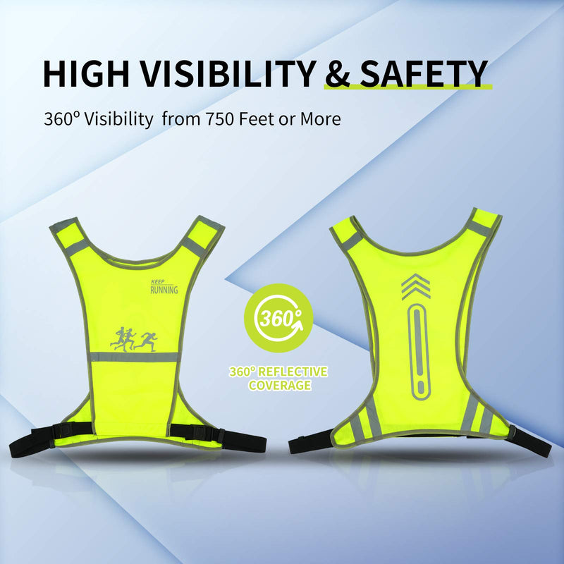 Balterday Reflective Vest for Running or Cycling Adjustable Reflective Running Vest New,with Dog Walking Safety Vest with Easy Control for Mens and Womens Running and Walking - BeesActive Australia