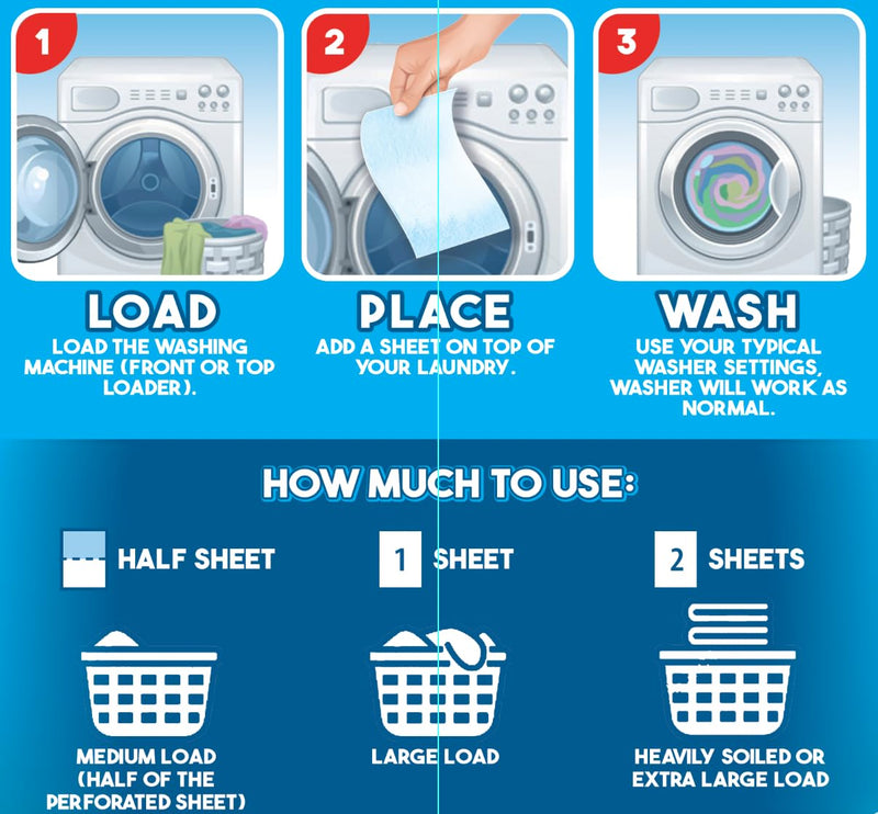 Spot Eco-Friendly Laundry Detergent Sheets - Fresh Linen Scent - 60 Loads - Made in Sweden - Plastic Free Packaging - Liquidless & Mess Free - No Spills - Travel Laundry Detergent - BeesActive Australia