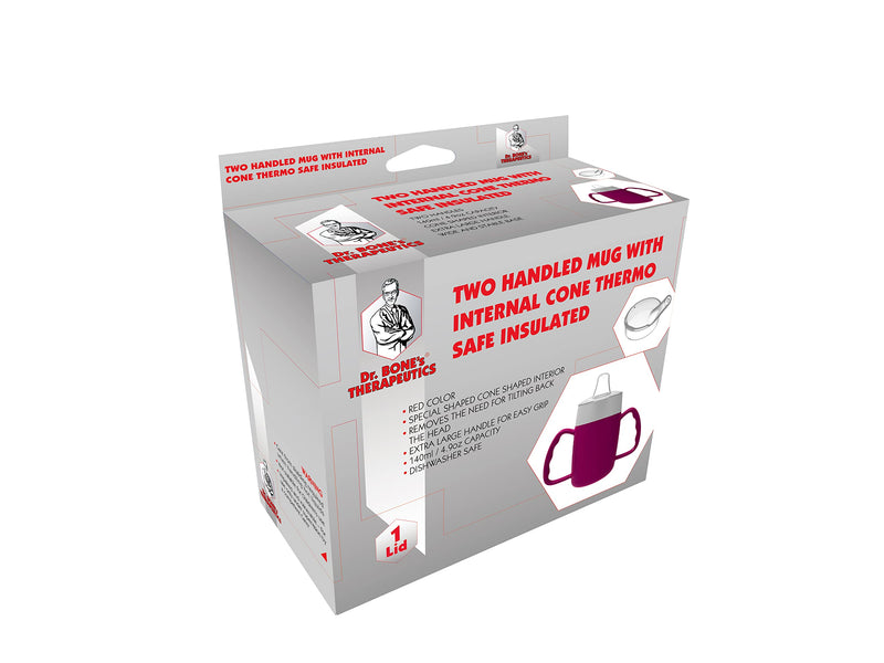 Two Handled 140ml Adult Drinking Cup, Internal Cone, and Spouted Lid. Perfect for A Spill-Proof Sipping Experience Adult Drinking Mug/Drinking Cup/Sippy Cup Get Your Drinking Aid Now! (BlackBerry) Blackberry - BeesActive Australia