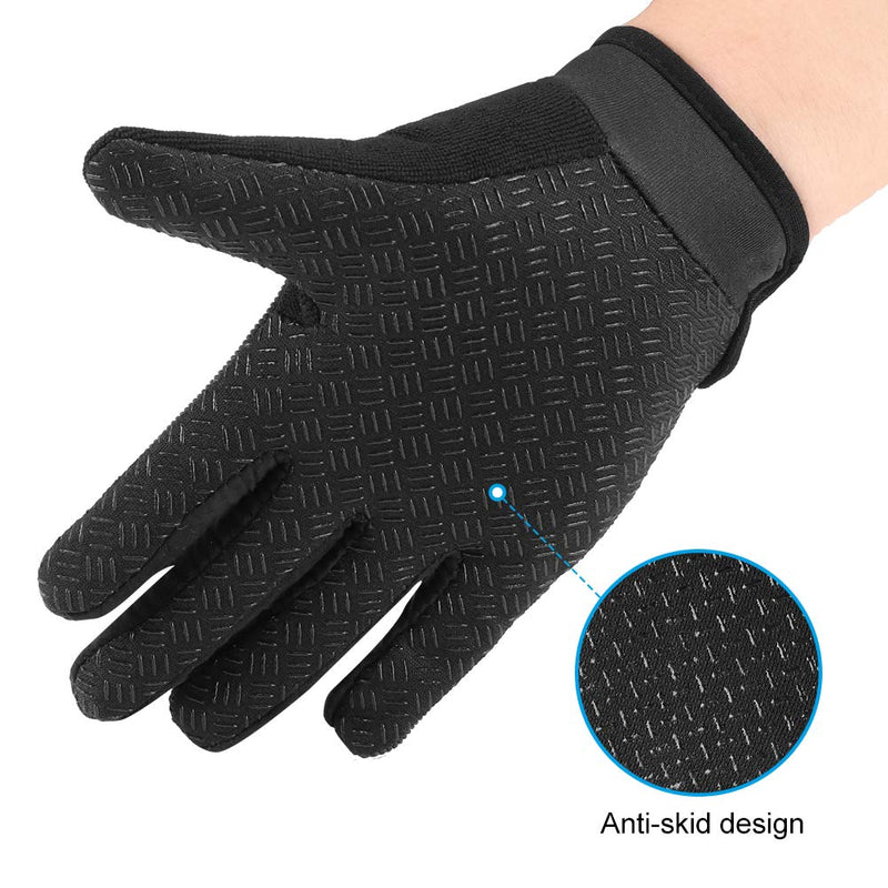 Accmor Kids Cycling Gloves, Kids Fishing Gloves, 4-10 Years Boys Girls Kids Sport Gloves, Breathable Non-Slip Full Finger Gloves for Child Cycling Climbing Riding Biking Outdoor Sports A-Black - BeesActive Australia
