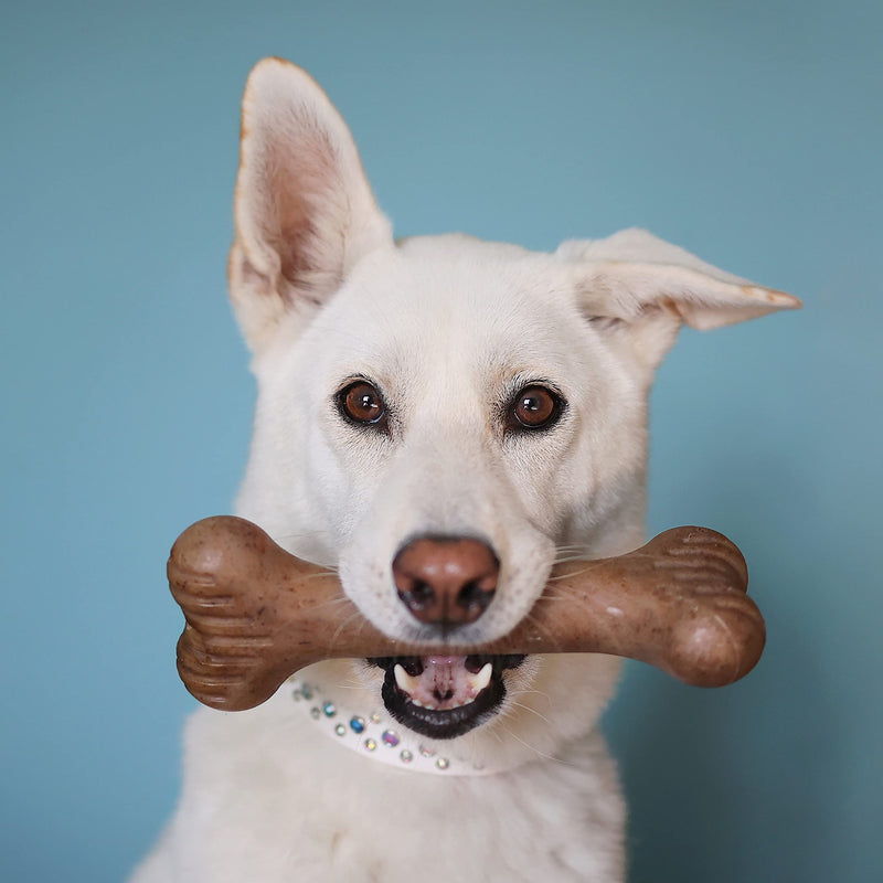 Lumabone Bulkster Durable Chew Toy for Aggressive Chewers, Made in USA REAL Bacon Medium - BeesActive Australia