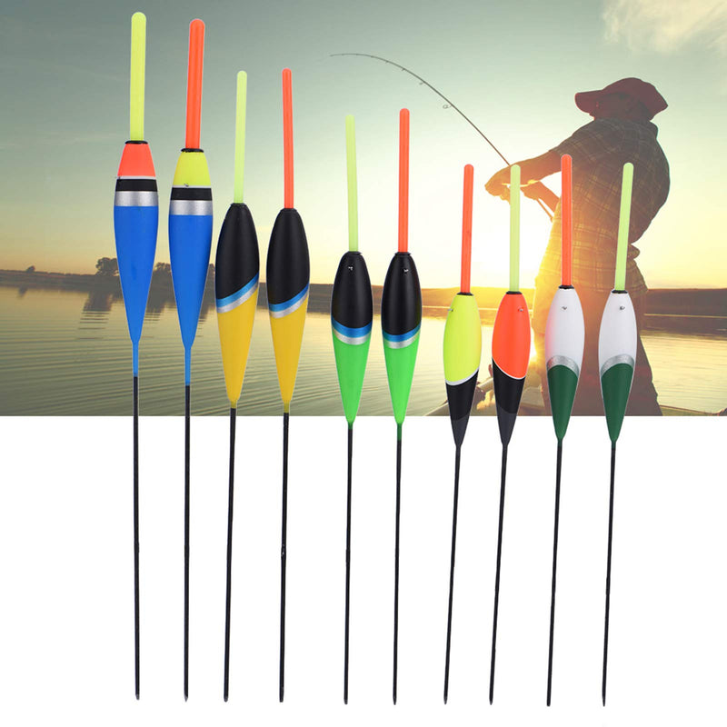 VGEBY1 Fishing Carp Floats, 10Pcs Fishing Bobbers Fishing Floats Fishing Carp Floats Bobbers Hooks for Fishing Balsa Floats Crappie - BeesActive Australia