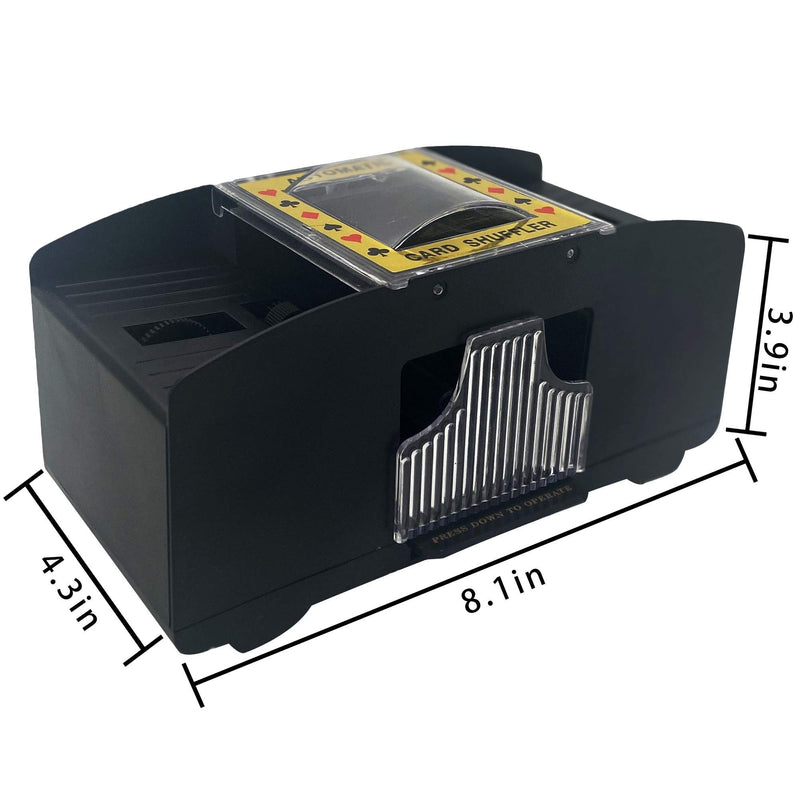 LIIBOT 2/6 Deck Automatic Card Shuffler for UNO, Texas Hold'em, Poker, Home Card Games, Blackjack, Battery Operated Electric Poker Shuffling Machine 2 Decks - BeesActive Australia