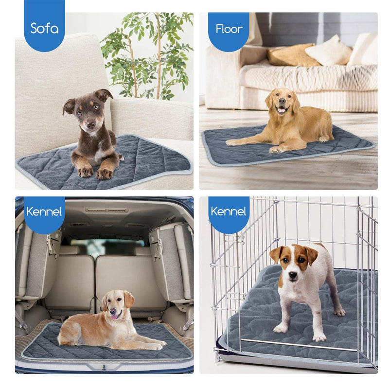 Nobleza Self Warming Pet Pad, Super Soft Plush Dog Crate Pad for Travel or Home, Washable Anti-Slip Kennel Mat for Large Medium Small Dogs and Cats 45" × 28" - BeesActive Australia