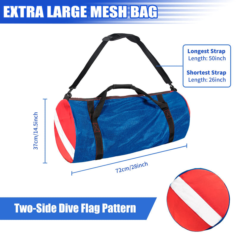 Sports Duffle Bag, Extra Large Mesh Dive Beach Bags and Totes with Shoulder Strap for Scuba Diving and Snorkeling Gear & Equipment, Wet Swimming, Travel, and Gym Workout - BeesActive Australia