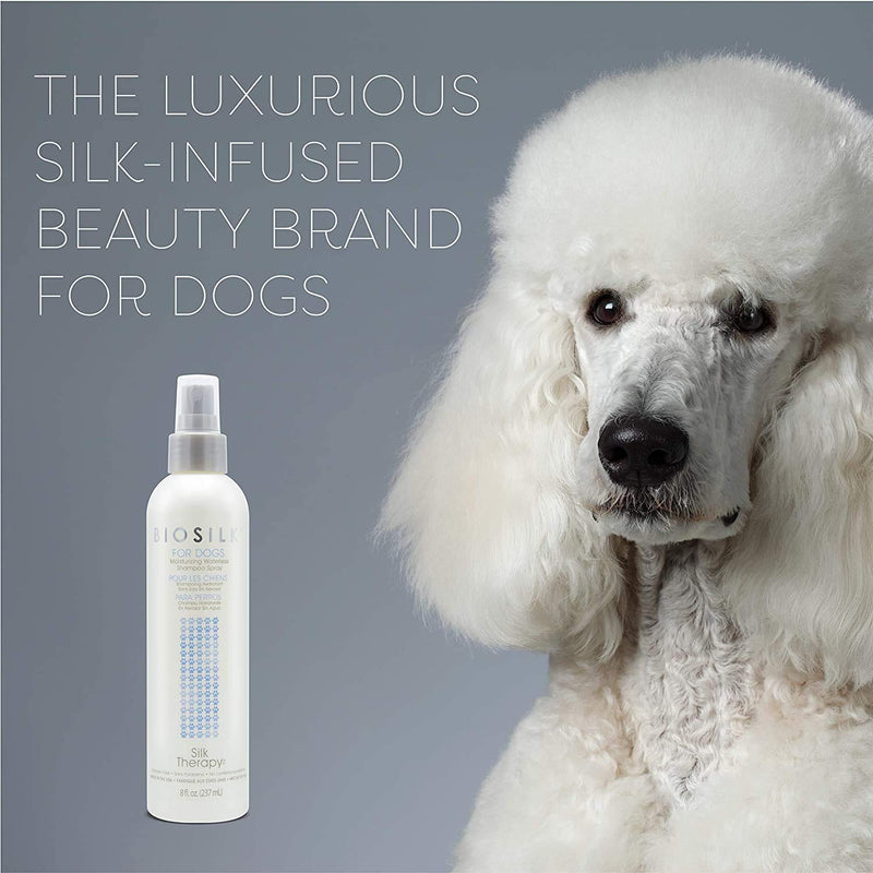 BioSilk for Dogs Dog Grooming Supplies - Dog Shampoos, Waterless Dog Shampoo, Pet Wipes, Dog Wipes, Dog Pet Shampoo, Dog Wash, Pet Wash, Puppy Shampoo, Shampoo for Dogs 2 Pack Waterless Shampoo Spray - BeesActive Australia