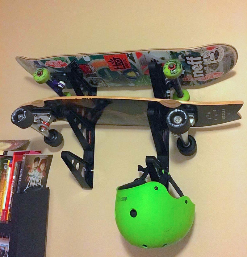 StoreYourBoard Skateboard Rack, 3 Board Wall Storage Mount, Home and Garage - BeesActive Australia