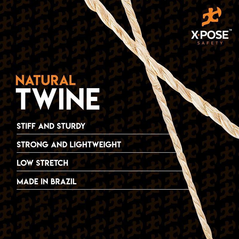 Sisal Twine - Thin Natural Fiber Rope on Spool - Rope for Cat Scratching Post, Sisal Rope for Cat Scratcher, Cat Tree Replacement Parts, Pet Toy - Decorative Cordage for Crafts, Pole Wrap 2 Ply 150' 2 Ply 150ft 1 - BeesActive Australia