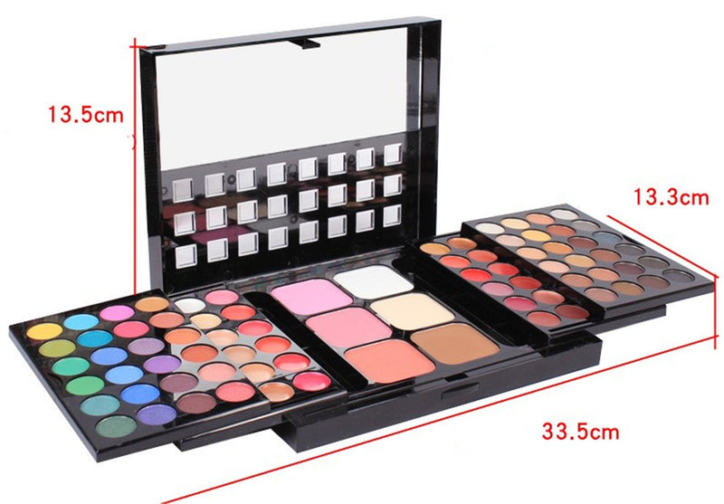 FantasyDay Pro Makeup Gift Set All in One Makeup Kit Cosmetic Contouring Kit 78 Colors Eyeshadow Palette with Face Blush, Lipgloss, Concealer and Eyeshadow Brushes- Ideal Holiday Gift Set #2 - BeesActive Australia