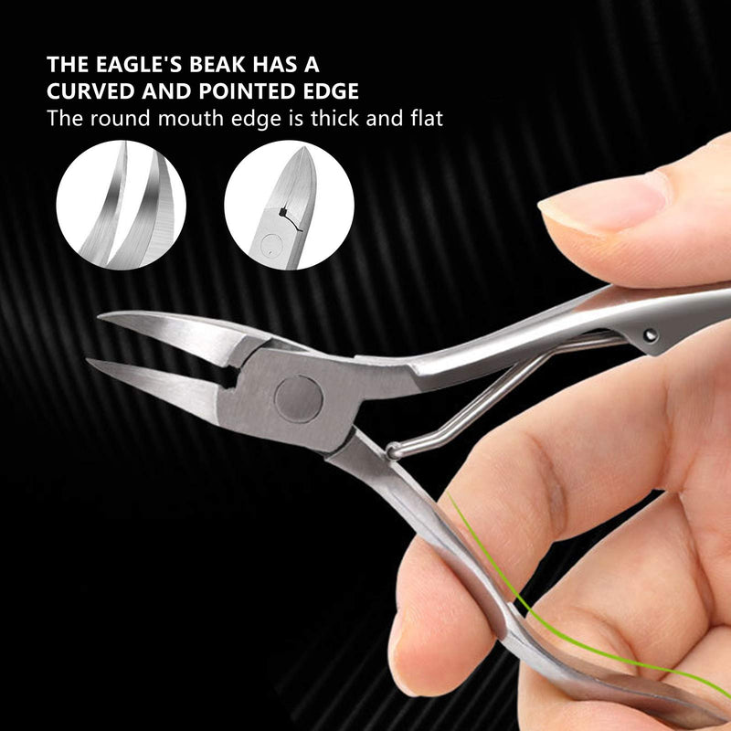 Cuticle Trimmer Nail Care Pliers Manicure Pedicure Tool Nail Care Cuticle Pusher Nail Cuticle Nippers Pedicure Tool(3 Piece Set of Wave Chick Nose Pliers) 3 Piece Set of Wave Chick Nose Pliers - BeesActive Australia