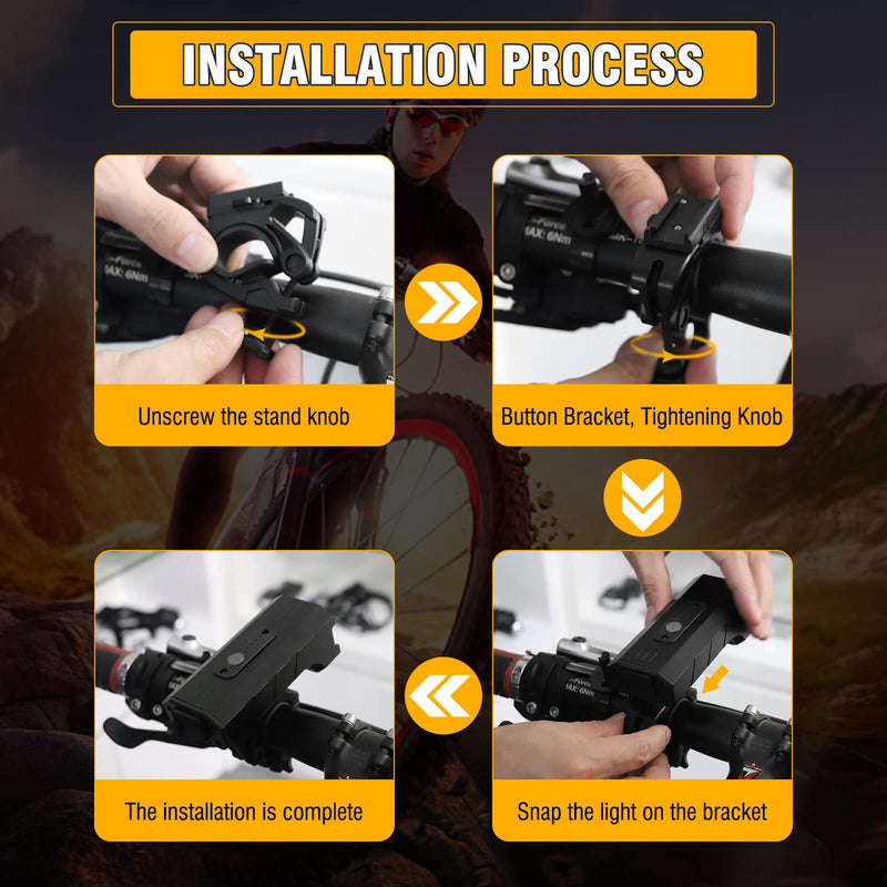 Satino L11 LED Bike Lights for Night Riding - 800LM 4 Light 7 Modes USB Rechargeable Bicycle Front Headlight - BeesActive Australia