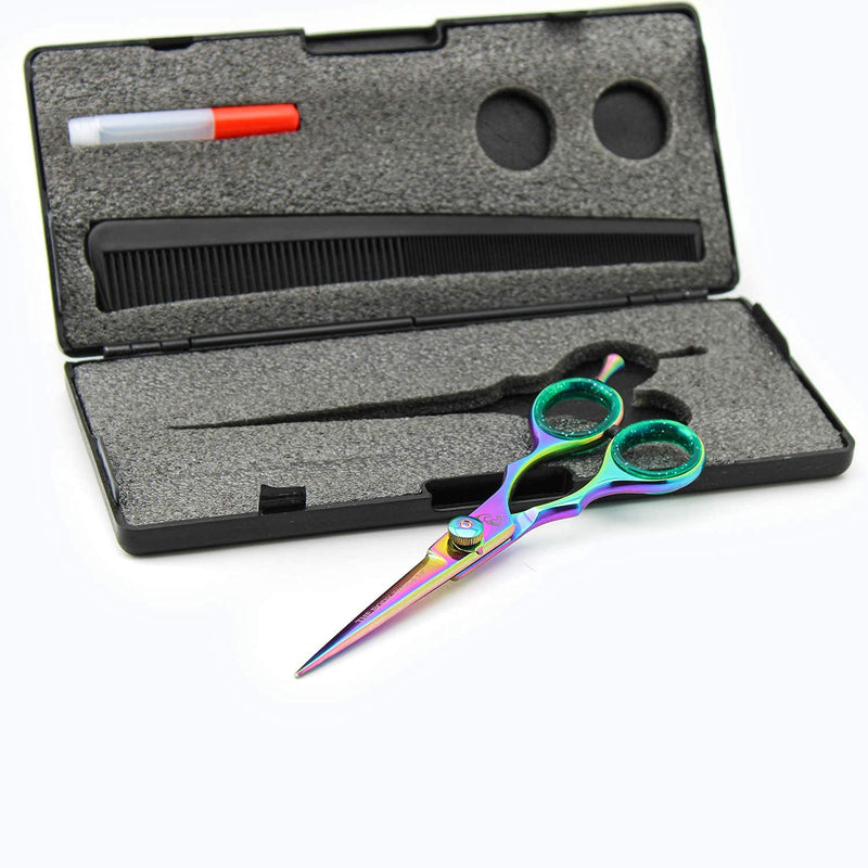 Haryali London Professional Multi 5.5" Hairdressing Barber Scissors Hairdresser Hair Cutting Salon Shears With Razor Sharp Edges Comes in a Black Box - BeesActive Australia