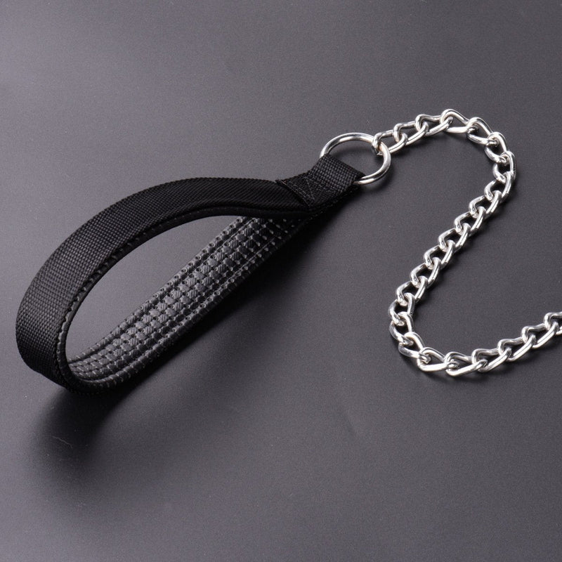 CtopoGo Heavy Duty Dog Leash,Metal Dog Leash Dog Chain with Padded Handle for Large & Medium Size Dogs 70 inch (180cm) - BeesActive Australia