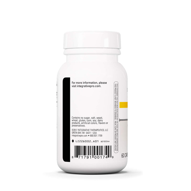 Integrative Therapeutics NAC Supplement (N-Acetyl L-Cysteine) – Supports Cellular Antioxidant Pathways* - 60 Capsules Standard Packaging - BeesActive Australia