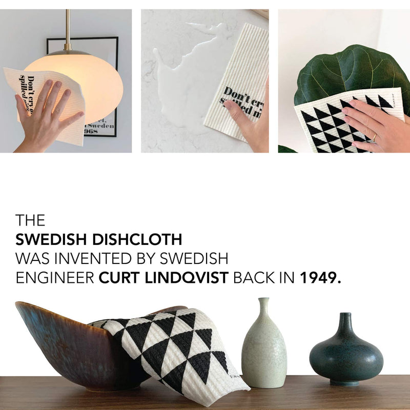 SCANDISH - Swedish Dishcloths for Kitchen - Swedish Gift Dish Cloths Set of 4 - Exclusive Swedish Dish Cloths Made in Sweden - Swedish Dishcloth Cellulose Sponge Cloths - BeesActive Australia