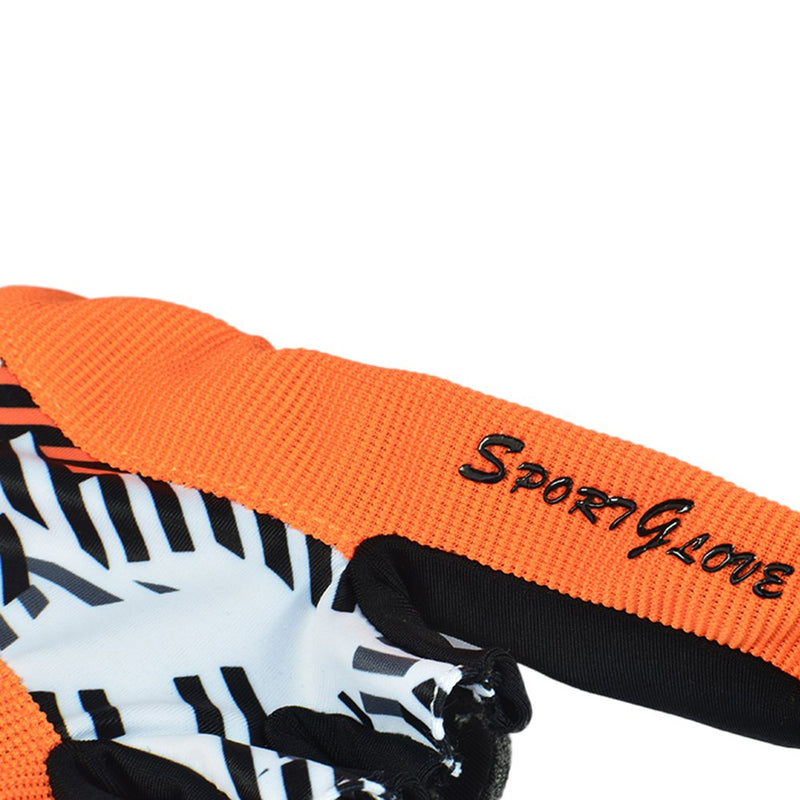Professional Anti-Skid Bowling Gloves Comfortable Bowling Accessories Semi-Finger Instruments Sports Gloves Mittens for Bowling Orange Medium - BeesActive Australia