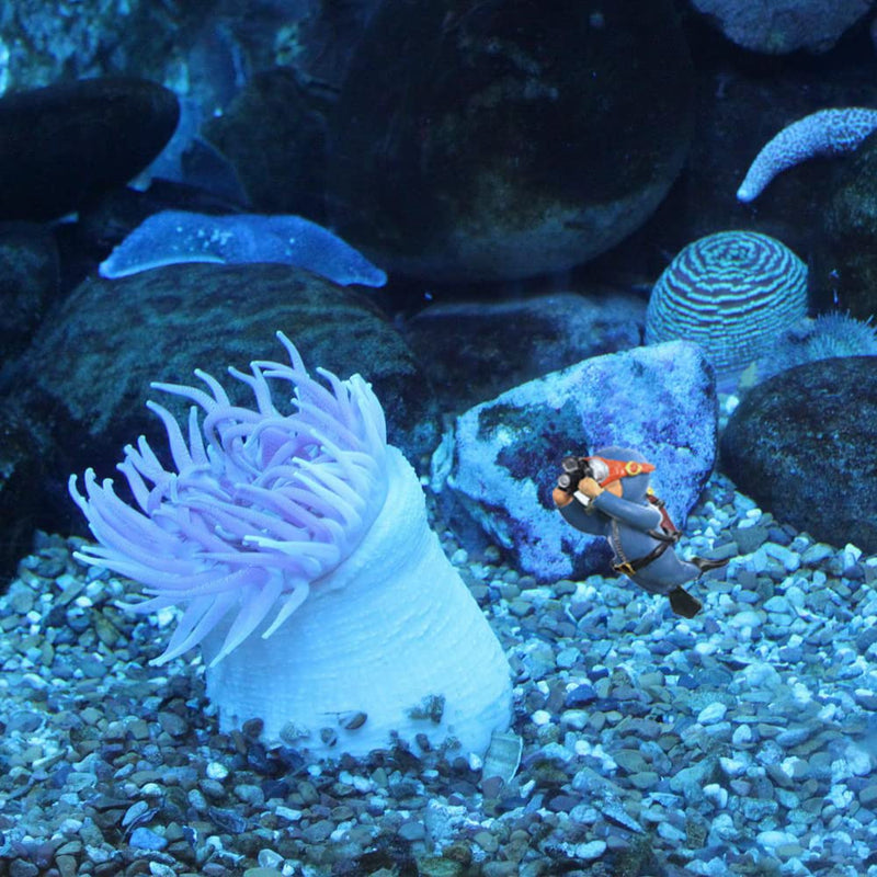 onesimcr Floating Fish Tank Decorations，Aquarium Decorations, Lovely Diver Fish Tank Decorations, Floating Device Fish Tank Accessories，Suitable for All Kinds of Fish Tanks - BeesActive Australia
