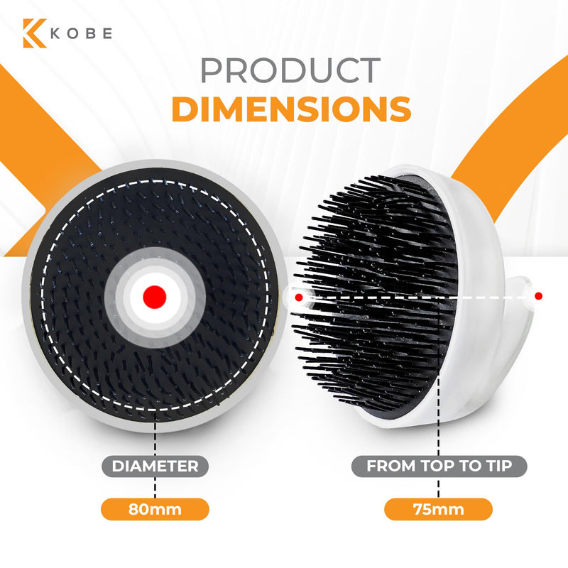 Kobe Scalp Massager for Hair Growth - Ergonomic Shampoo Brush/Dandruff Brush - Relaxing Hair Massager - Soft Silicone Hair Scalp Massager - for Scalp Scrubbing & Exfoliating (Wike) Wike - BeesActive Australia
