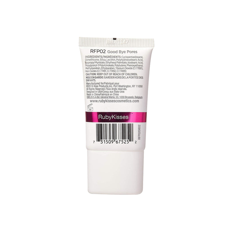 Ruby Kisses Never Touch Up Face Primer Reduces the appearance of fine lines and pores, Oil-Free RFP02 (Good Bye Pores) Good Bye Pores - BeesActive Australia