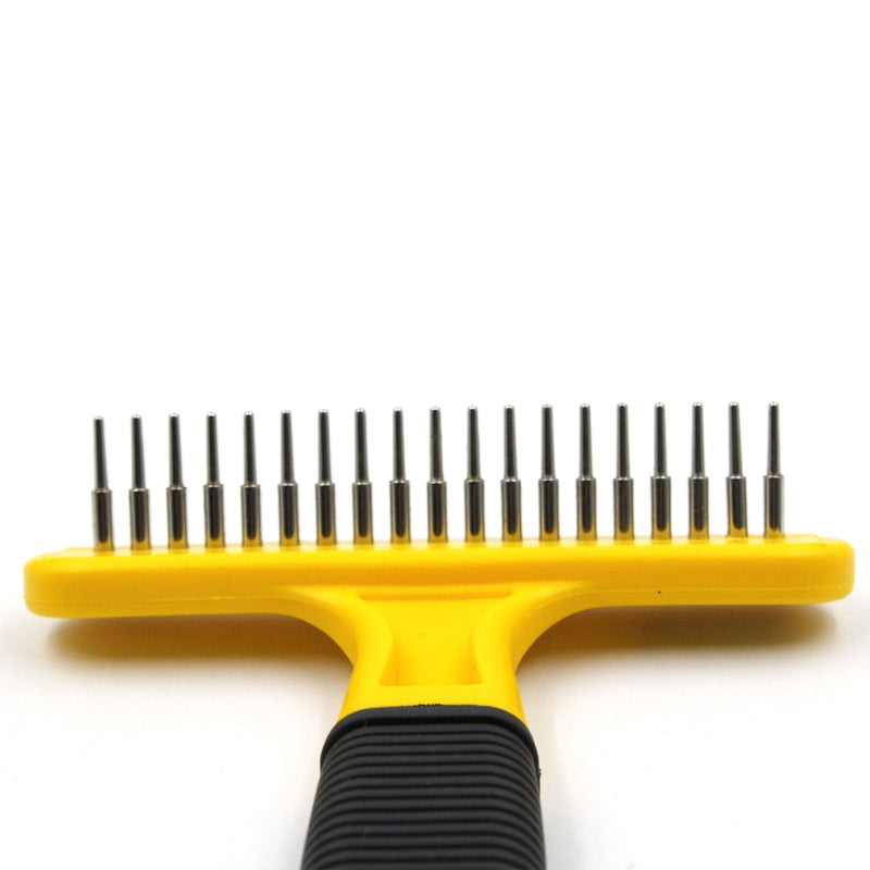 Pet Republique Dog Dematting Comb Rake – Undercoat Mat Brush - Knot Out for Dogs, Cats, Rabbits, Any Long Haired Breed Pets - Undercoat Rake Design - BeesActive Australia