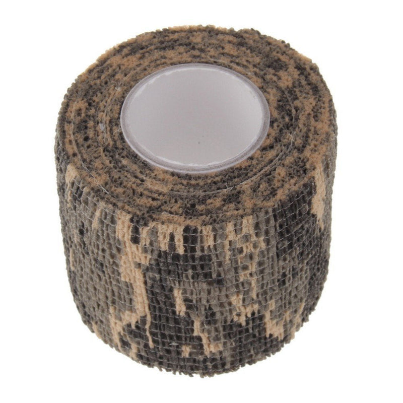 meizhouer 6PCS/lot 6 Colors 5cmx4.5m Outdoor Shooting Hunting Camera Tools Waterproof Wrap Durable Cloth Army Camouflage Tape Hunting Accessories Yellowish Brown - BeesActive Australia