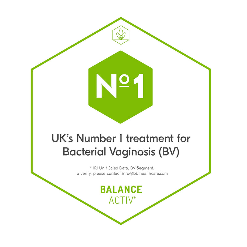 Balance Activ Pessaries | Bacterial Vaginosis Treatment for Women | Works Naturally to Rapidly Relieve Symptoms of Unpleasant Odour, Discomfort & Discharge Odour Associated with BV | 1 Pack 7 Count (Pack of 1) - BeesActive Australia