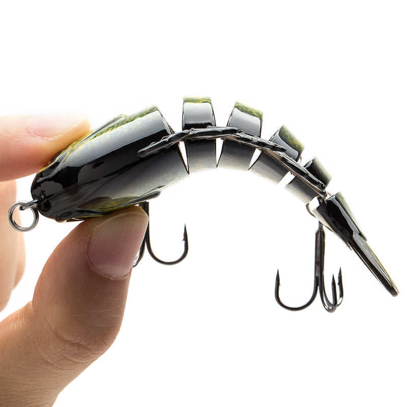 [AUSTRALIA] - Bassdash SwimPanfish Multi Jointed Panfish Bluegill Swimbaits Hard Topwater Bass Lures Fishing Lure Crank Saltwater 3.5in/0.85oz 