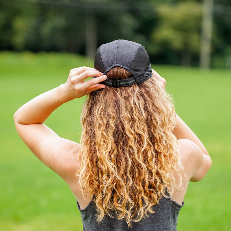 Performance Running Hat | Moisture Wicking and Reflective Run Hat | Multiple Colors Black - BeesActive Australia