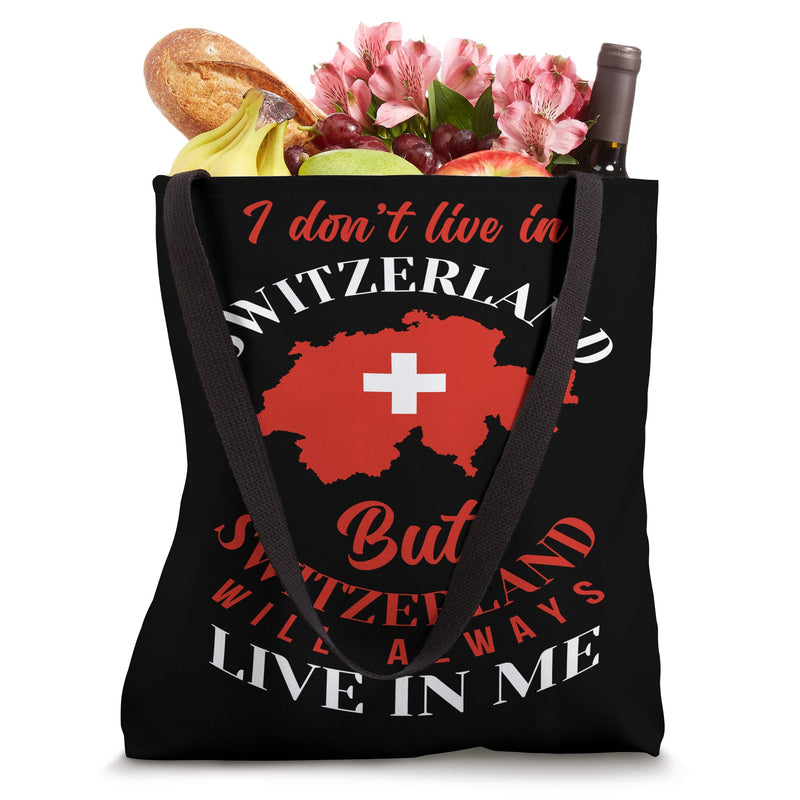 Switzerland Origin Swiss Flag Tote Bag 16 inches - BeesActive Australia