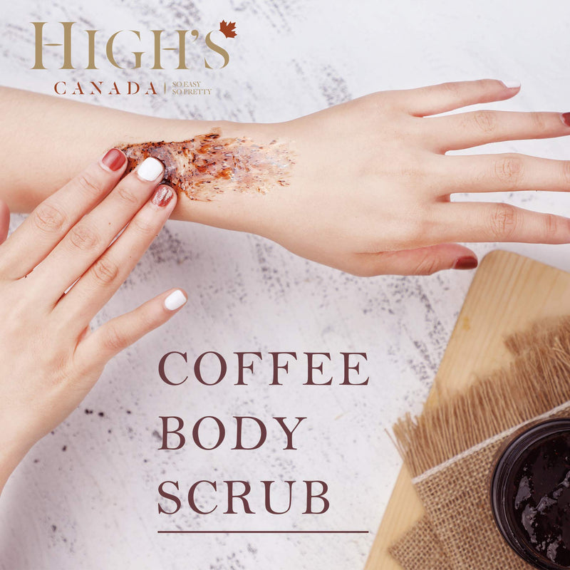 HIGH'S Coffee Scrub Body, Arabica Coffee Scrub Exfoliate & Moisturize Skin Fights Acne Birthday Gifts for Women, 6.8 oz - BeesActive Australia