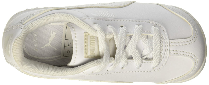 PUMA unisex child Roma Basic Sneaker, White/Light Gray, 10 Toddler US - BeesActive Australia