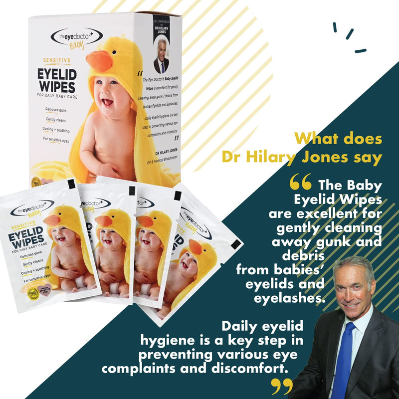 The Eye Doctor Sensitive Sterile Baby Eyelid 20 Wipes for Daily Baby Care 20 Count (Pack of 1) - BeesActive Australia