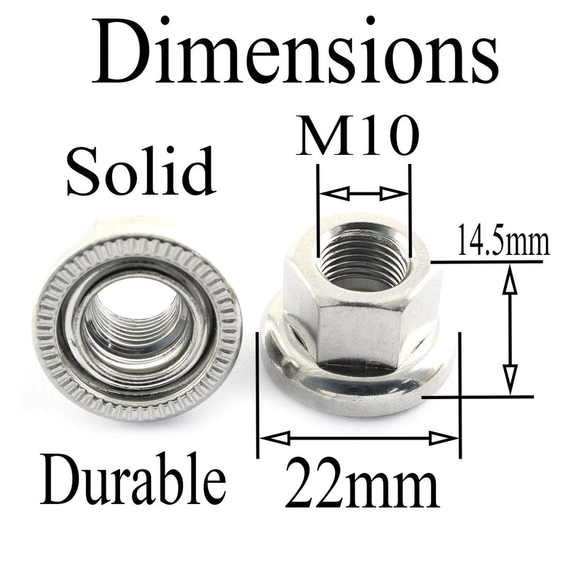 Pro Bamboo Kitchen Track Nut 2PCS Bicycle Bike Wheel Hub Axle Nuts Bicycle Accessories 7075 Aluminum Alloy Screw M9 - BeesActive Australia