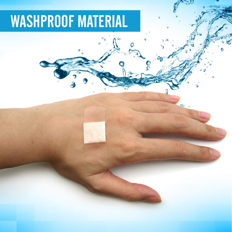 110 Treat&Ease Waterproof Plasters & Dressing Supplies | Breathable Childrens Plasters Waterproof Assorted Plasters Kids | Round, Small, Medium, Large Finger Plasters for First Aid Kit + SOL Notebook - BeesActive Australia