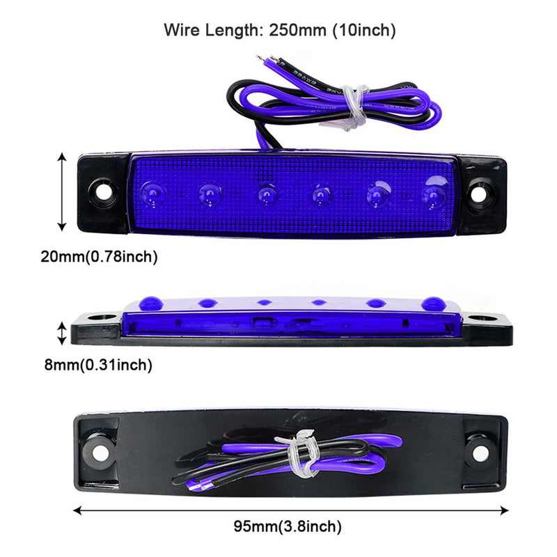 [AUSTRALIA] - Shangyuan Marine Led Utility Strip Lights, Marine Led Light Courtesy, Marine Led Lighting, Boat Led Courtesy Lights, 12 Volt Led Strip Lights, Boat Deck Lights, Pontoon Boat Kayak Led Lights 2PCS blue 