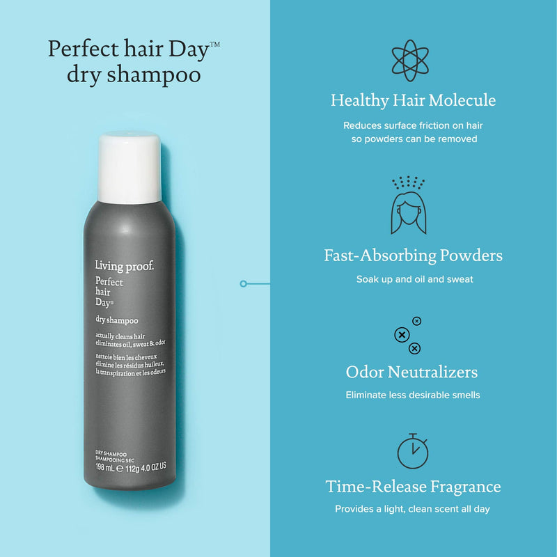 Living Proof Perfect Hair Day™ Dry Shampoo 198 ml & Living Proof Full Dry Volume & Texture Spray Travel Size 95ml Full Size + Texture Spray, 95ml - BeesActive Australia