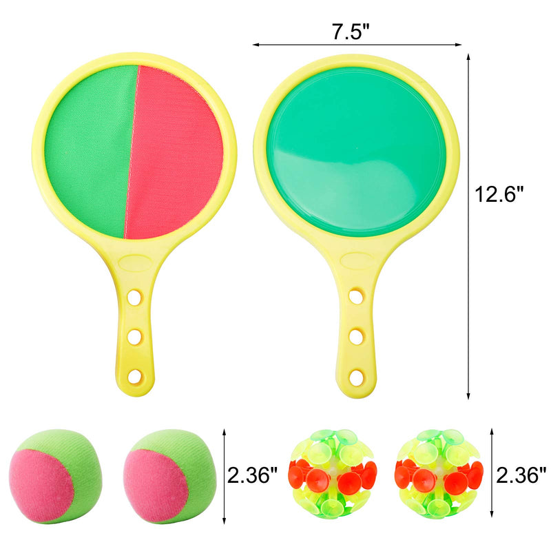 Sparkfire Self-Stick Toss and Catch Game Set, Paddles and Toss Ball Sports Game with 2 Paddles, 2 Balls (1 Plush Ball & 1 Adsorption Ball) - BeesActive Australia