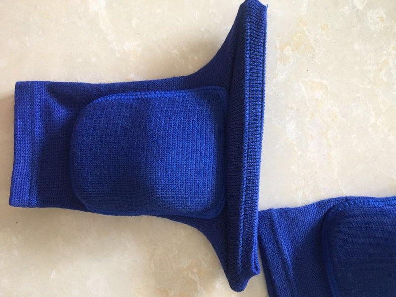MINILUJIA 2PCS/Pair Children Elbow Pad Cover Tight Non-slip Sponge Sleeves Breathable Flexible Elastic Kid Elbow Brace Support Protector blue s - BeesActive Australia