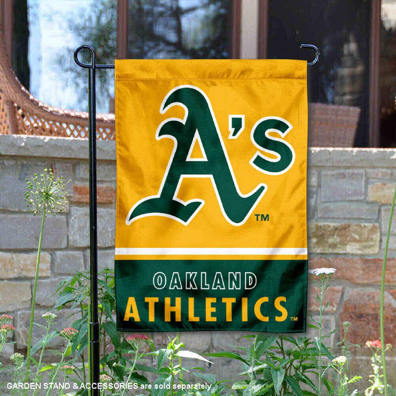 WinCraft Oakland Athletics Double Sided Garden Flag - BeesActive Australia