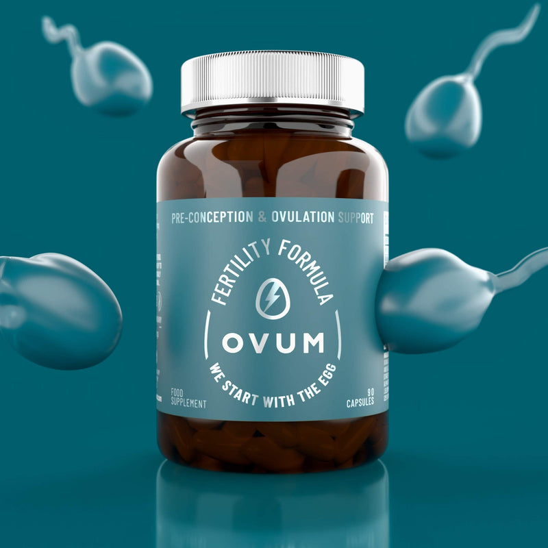 OVUM Fertility Supplement with MicroActive� CoQ10 and Methylfolate | We Start with The Egg � | Most Scientifically Advanced Supplement for Fertility | 30 Day Supply | Made in The U.K. - BeesActive Australia
