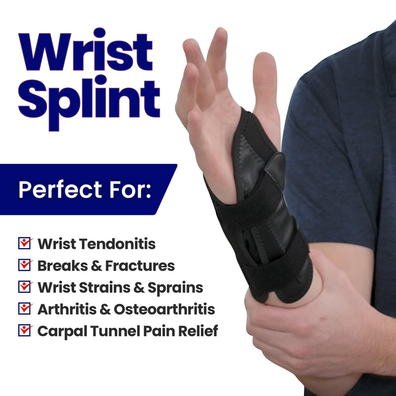 Wrist Brace For Carpal Tunnel Right Hand | Night Wrist Support | Wrist Splint & Hand Brace | Carpal Tunnel Syndrome & Wrist Tendonitis Pain Relief with Forearm Compression | For Men & Women (RIGHT) - BeesActive Australia