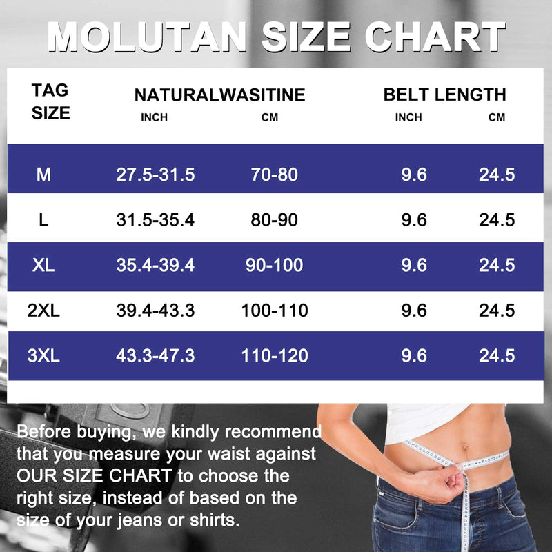 Men Waist Trainer Trimmer for Weight Loss Tummy Control Compression Shapewear Body Shaper Sweat Belt Black Medium - BeesActive Australia